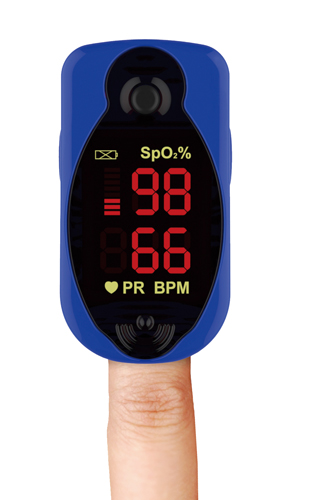 Comfort Finger Tip Pulse Oximeter Blue Jay Brand | CAREGISTICS